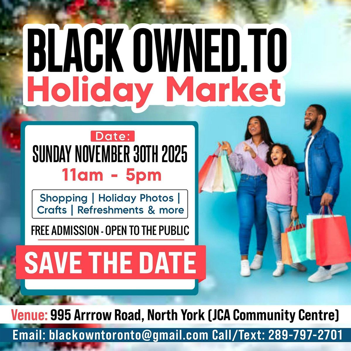 Black Owned TO Holiday Market