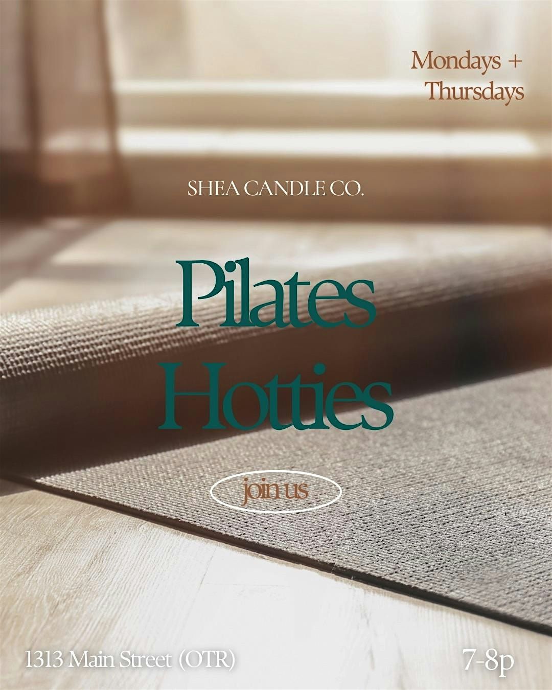 Shea Candle Co. presents: Pilates Hotties