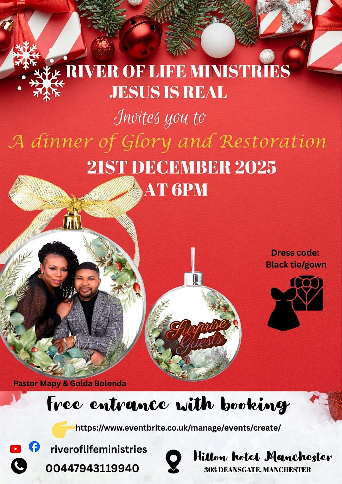 A Dinner of Glory and Restoration \u2013 River of Life Ministries