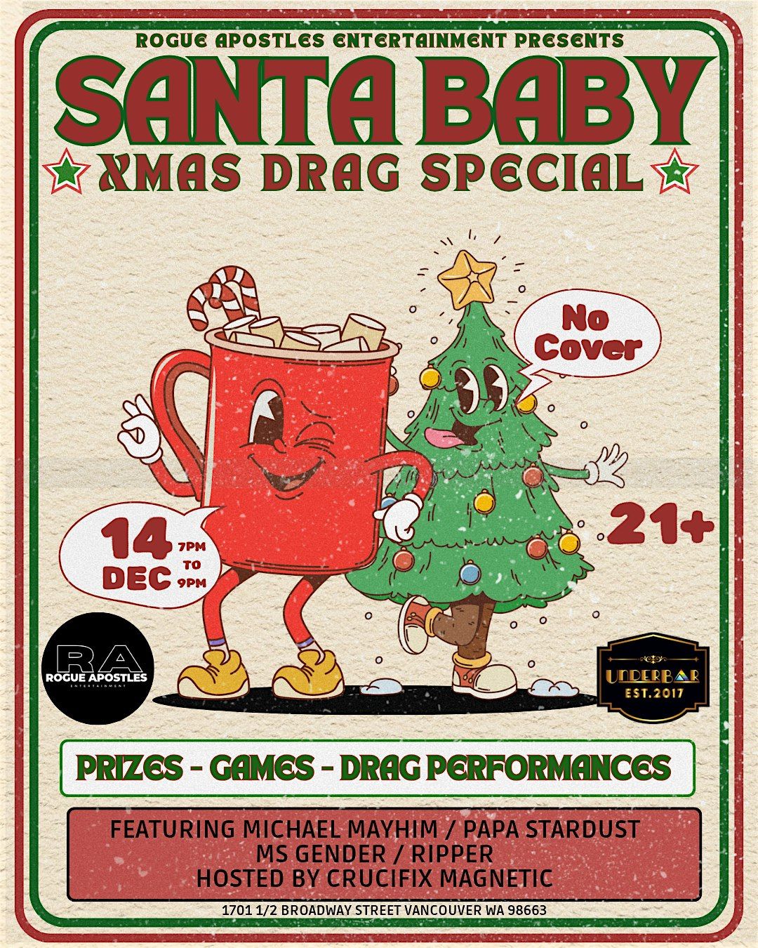 Santa Baby XMAS Drag Special At UnderBar