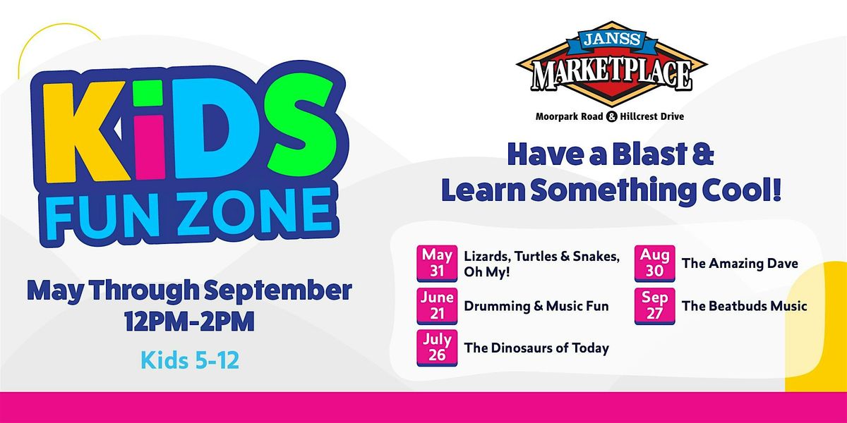 Kids Fun Zone - Summer Music Jam with Musical Bob & The Beatbuds