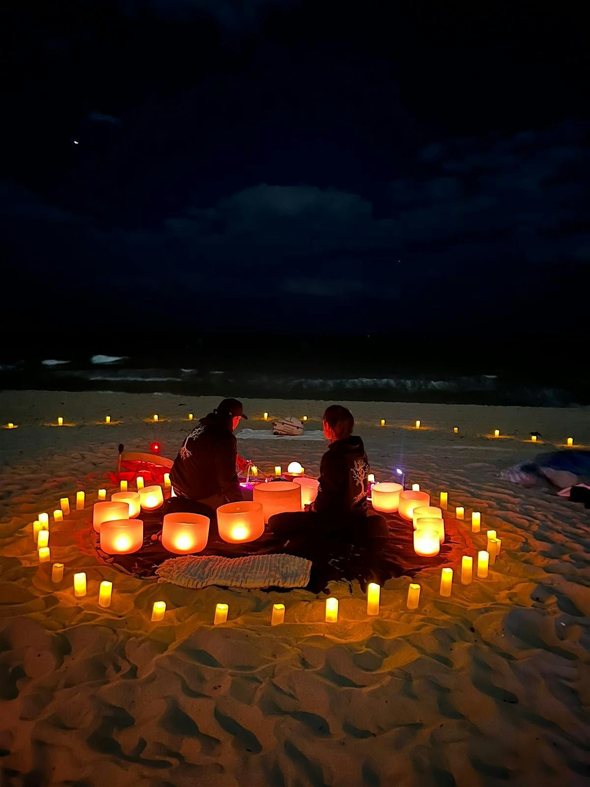 Full Moon Cacao, Meditation & Sound Bath on Beach
