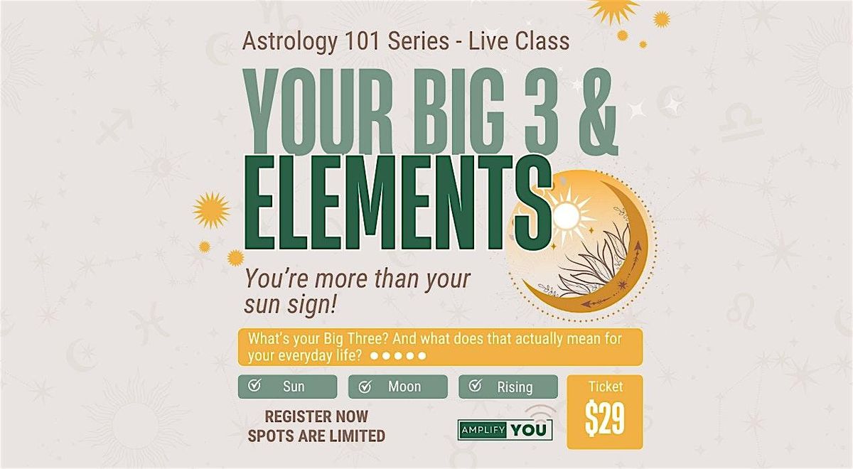 Astrology 101: Your Big Three and Elements