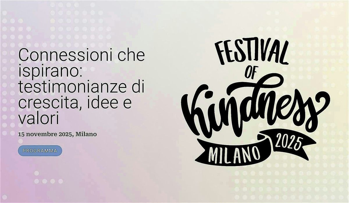 4\u00b0 Edizione Festival della Gentilezza