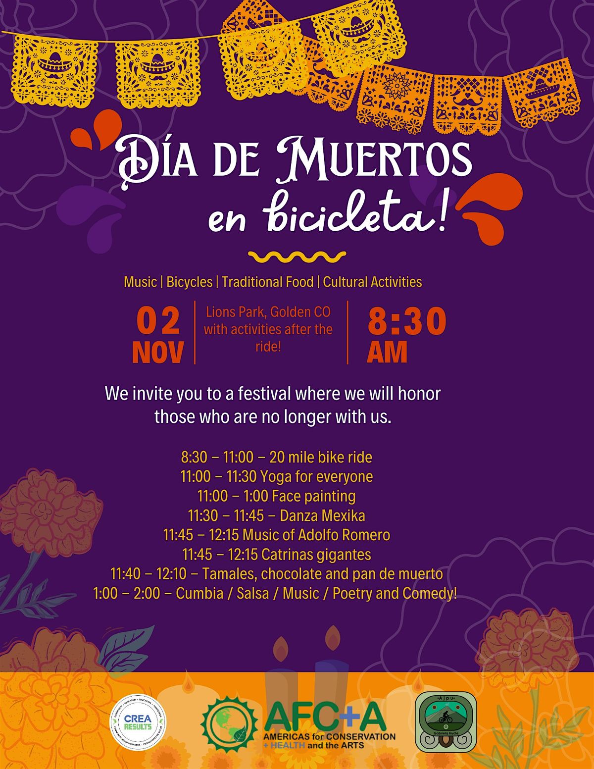Dia de Muertos en Bicicleta y con Cultura!