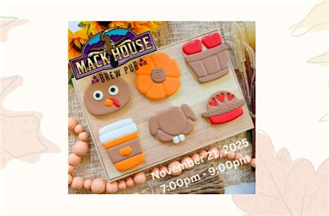 Thanksgiving Frosting Feast Beginner ADULT Decorating Class