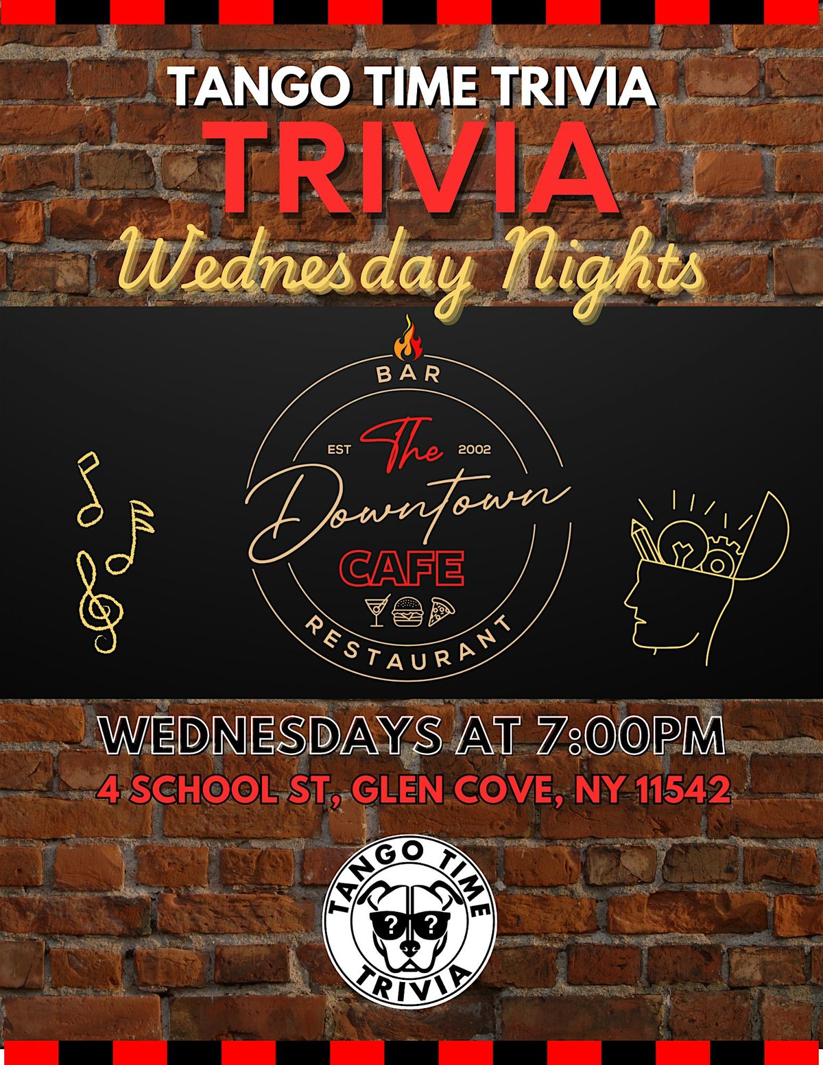 FREE Wednesday Trivia Show! At The Downtown Cafe in Glen Cove!