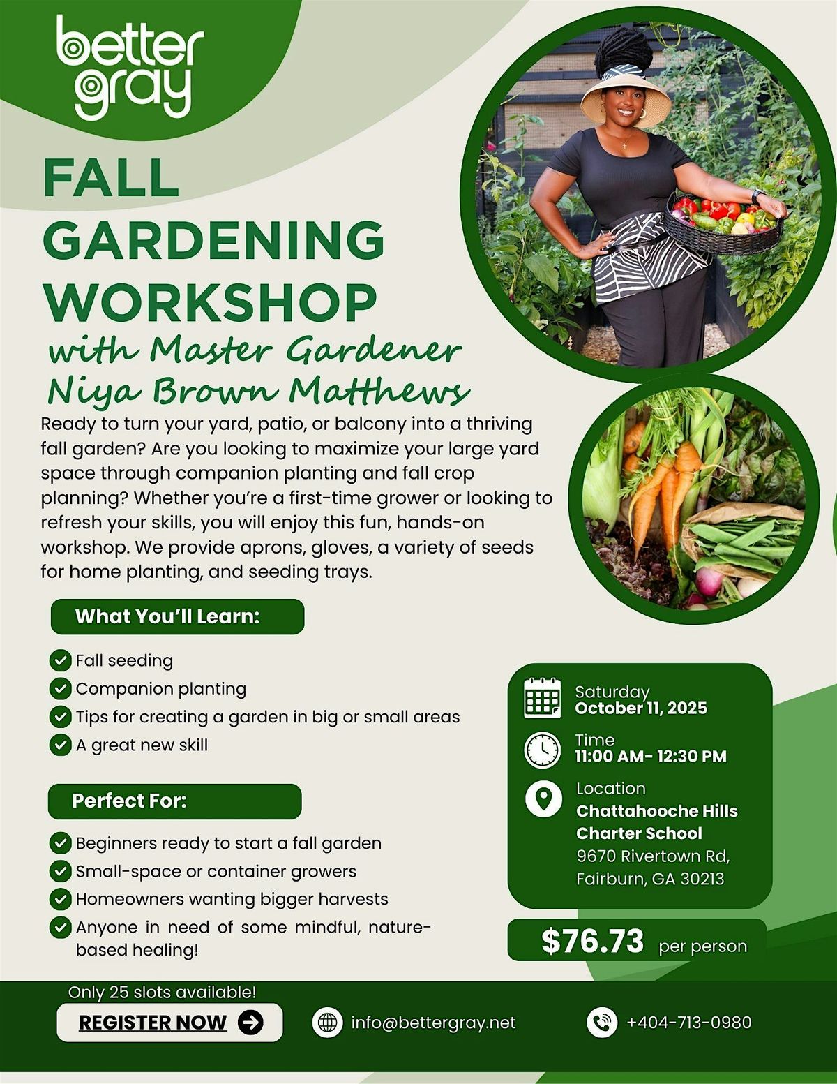 Better Gray Fall Gardening Workshop with Niya Brown Matthews