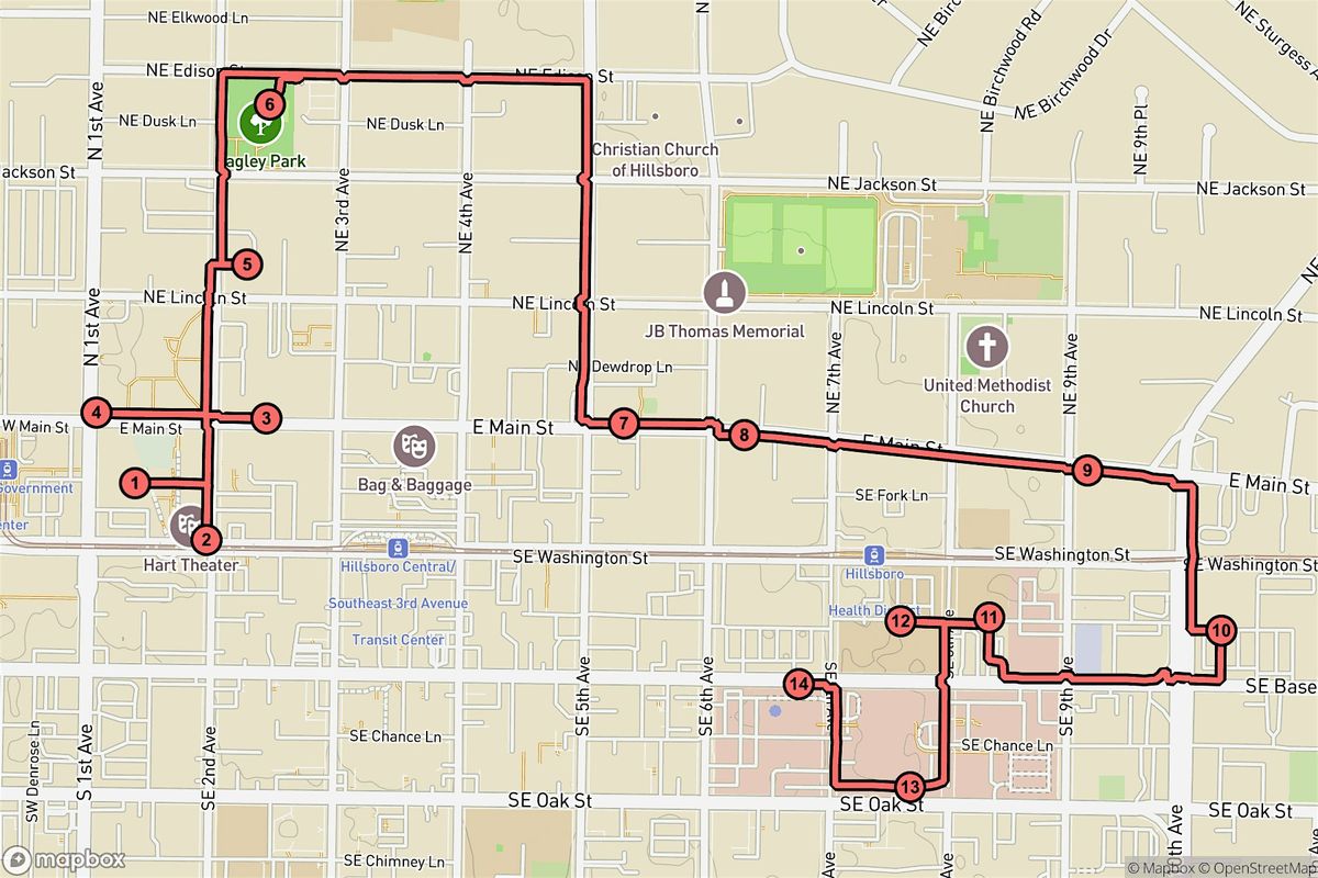 Hillsboro Audio Tour: Art, Heroes & Hidden Treasures of Downtown