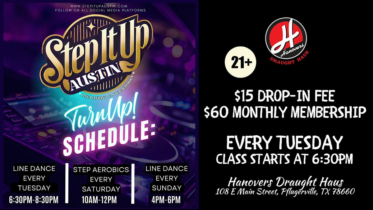 Step It Up ATX: Line Dance Class @ Hanovers Pflugerville
