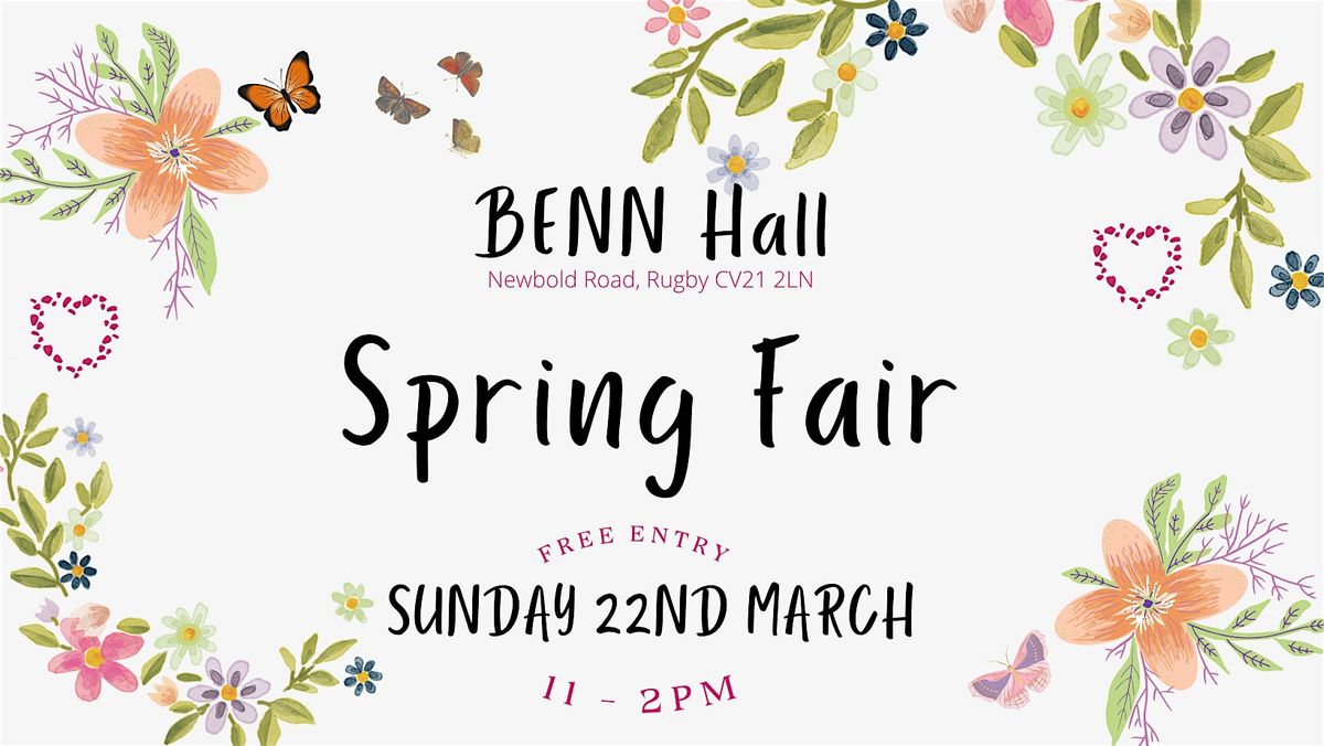 Spring Fair BENN Hall, Rugby