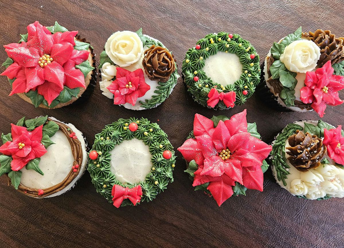 Winter Floral Cupcakes!