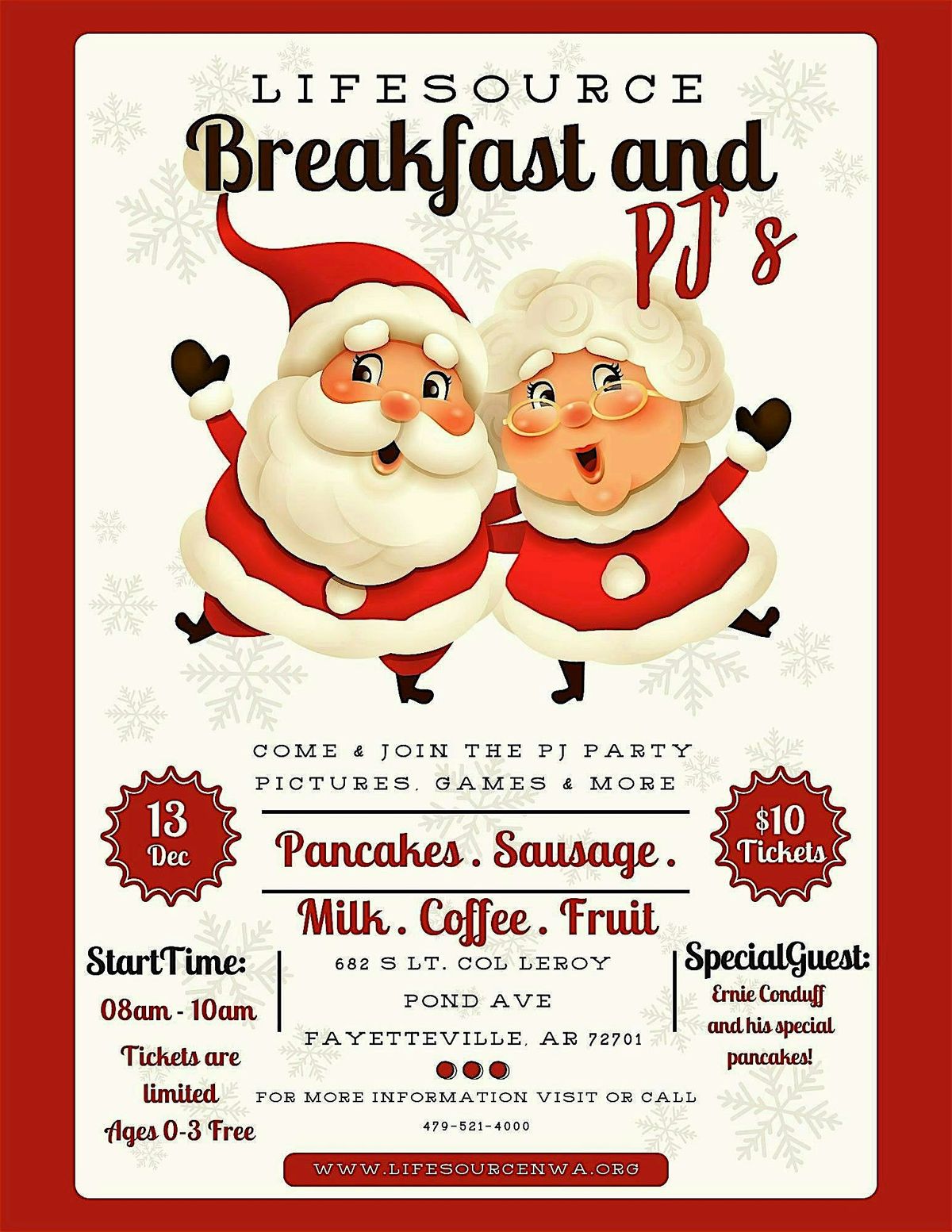Breakfast in PJ\u2019s with Santa