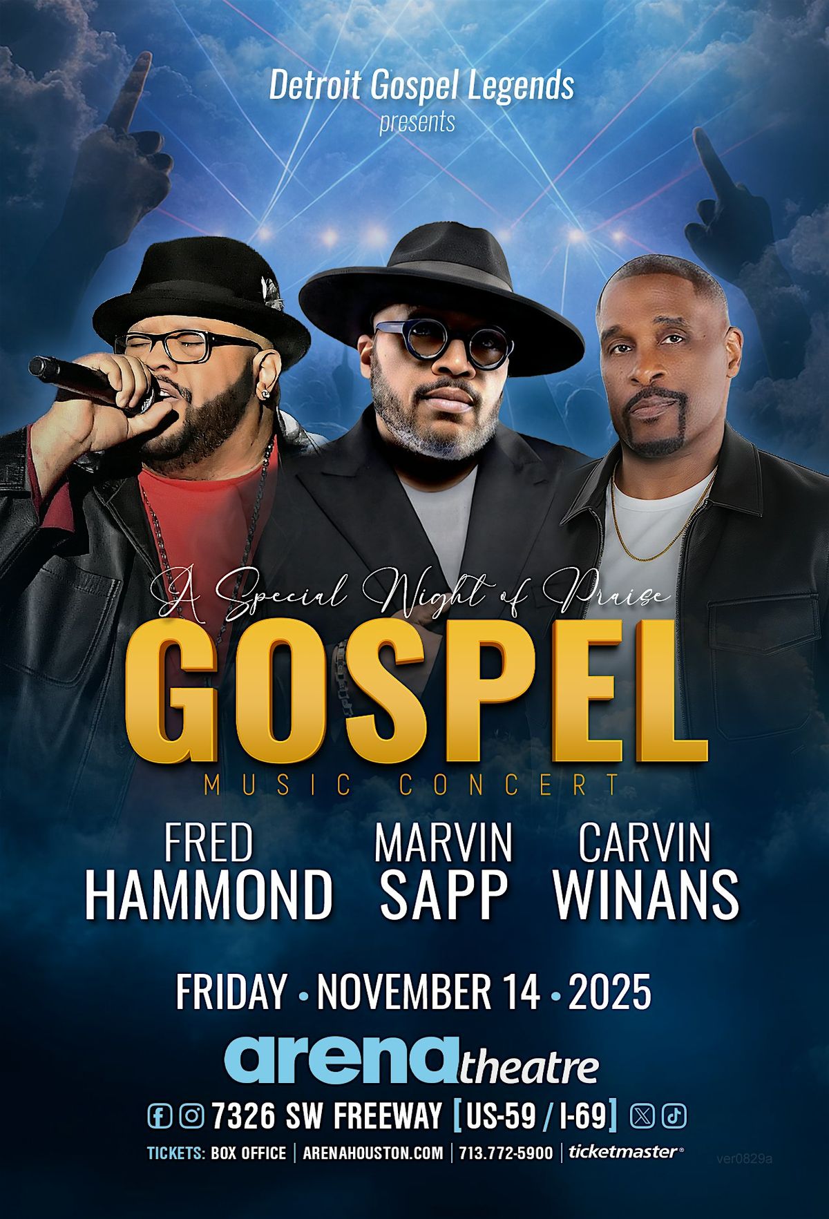 Detroit Gospel Legends presents Fred Hammond, Marvin Sapp and Carvin Winans
