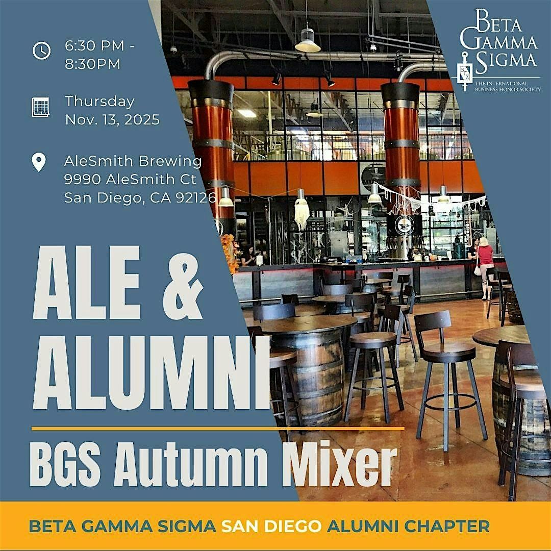 Ale & Alumni: A BGS Autumn Mixer