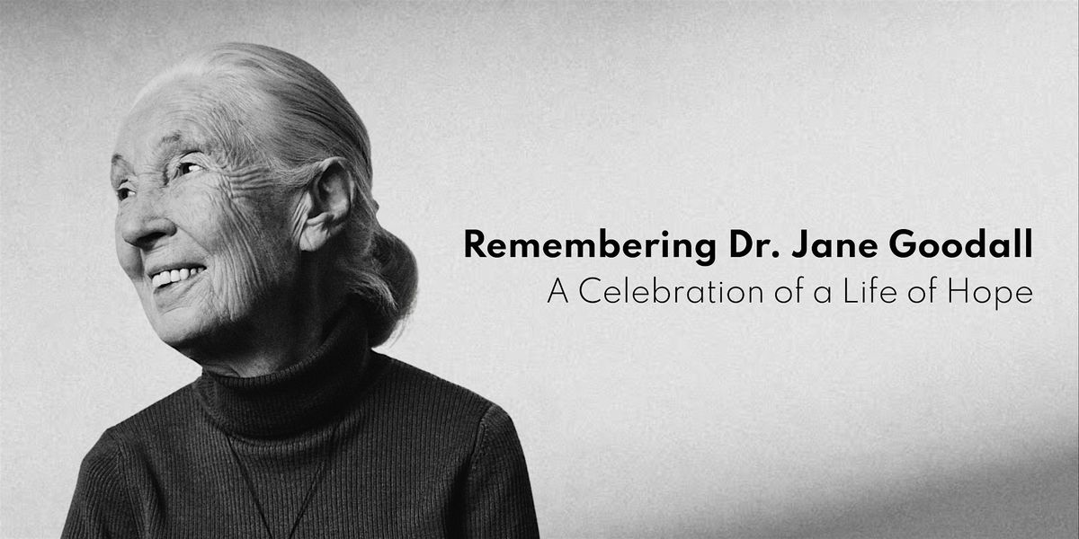 Remembering Dr. Jane Goodall: A Celebration of a Life of Hope
