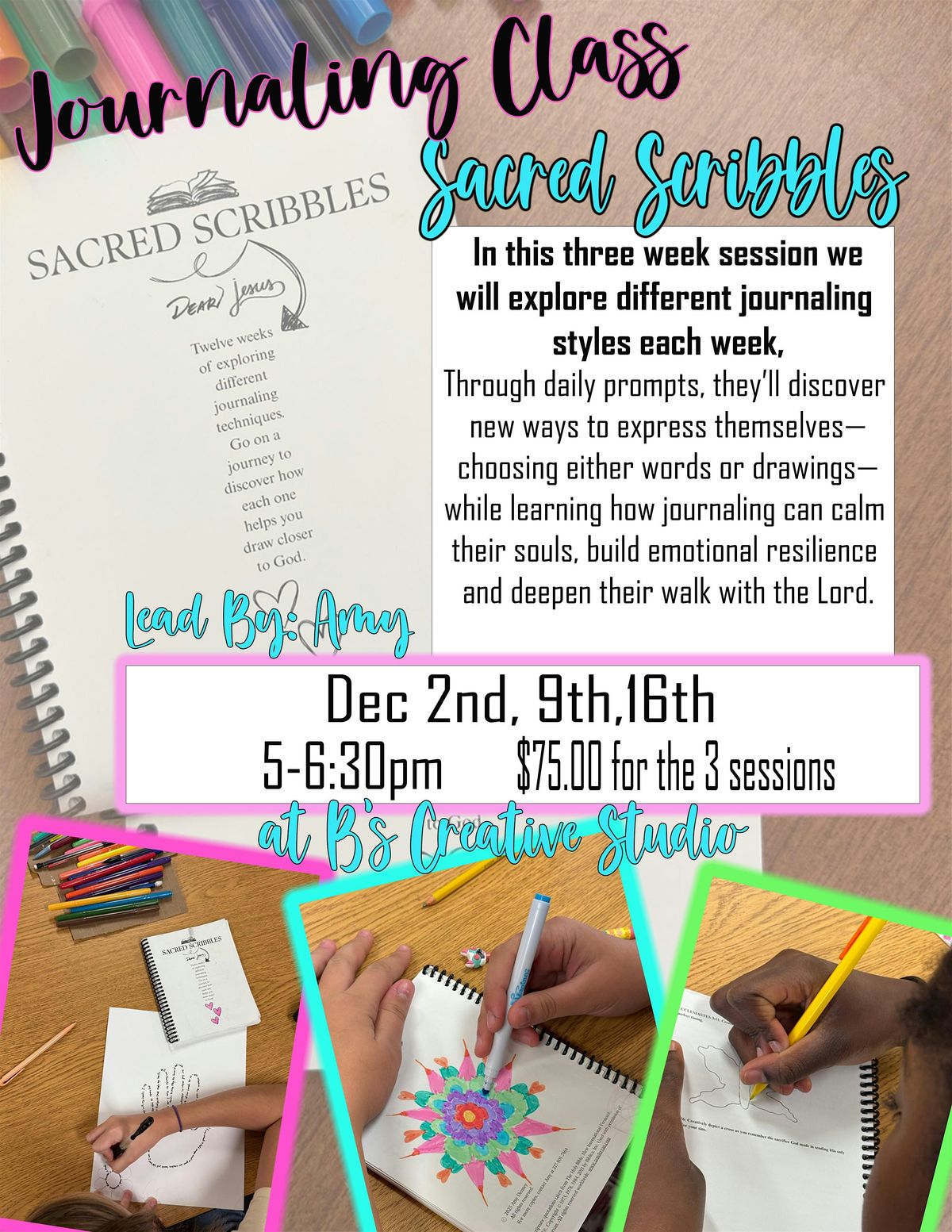 Sacred Scibblings- Journaling for Girls (4th-5th-6th)