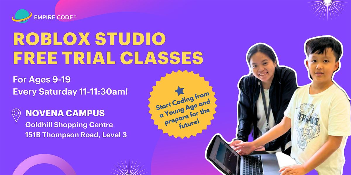 75% Discount for Roblox Trial Classes for Ages 9-19