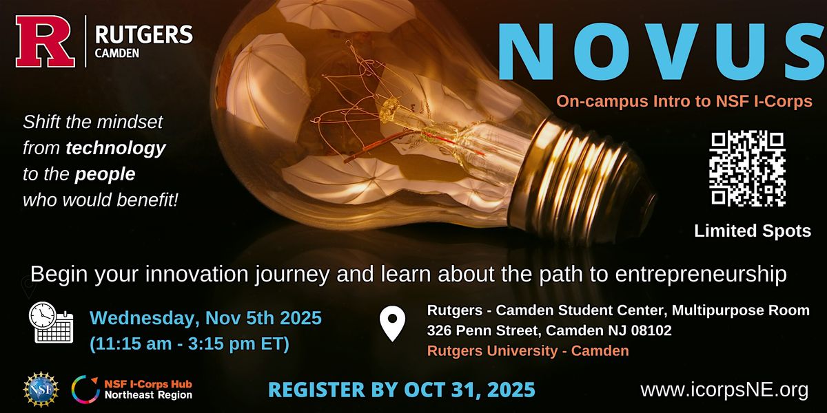 Novus I-Corps @ Rutgers - Camden
