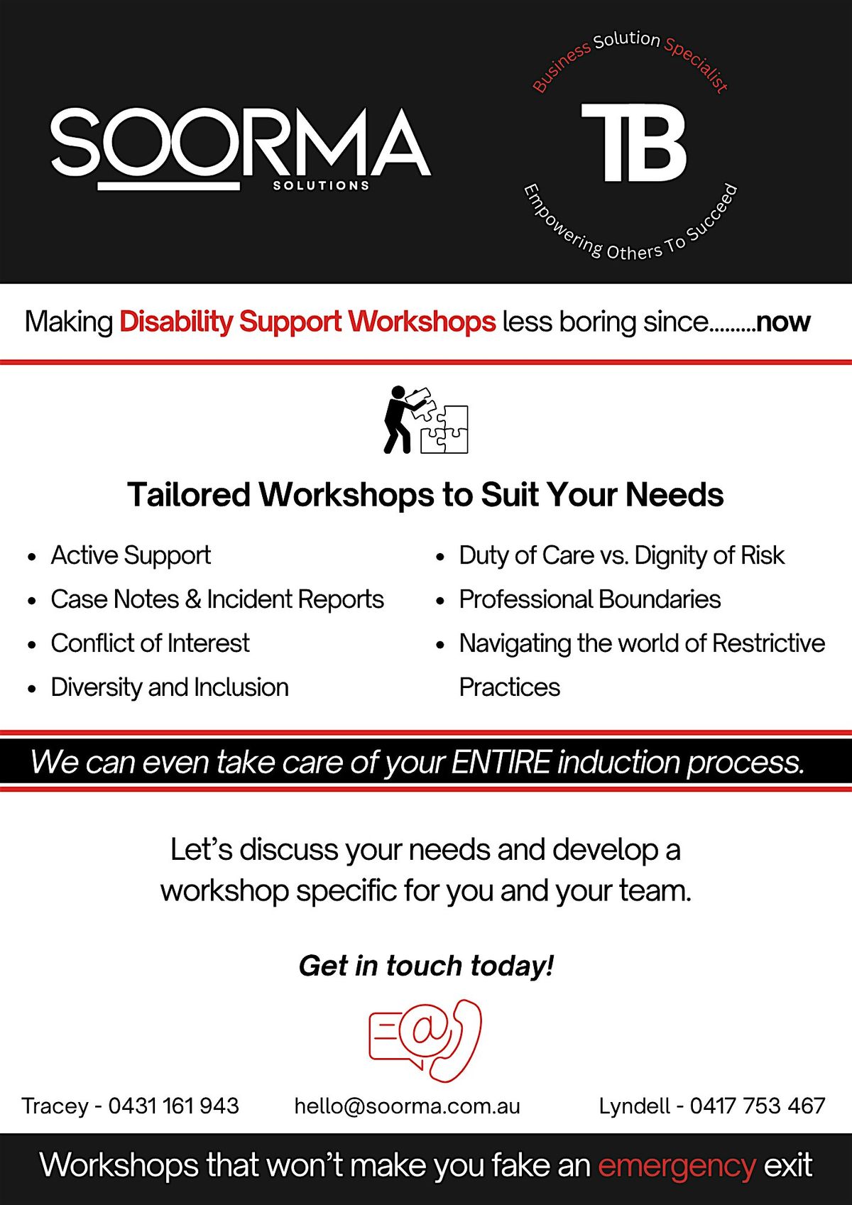 Disability Support Workshop - Newcastle