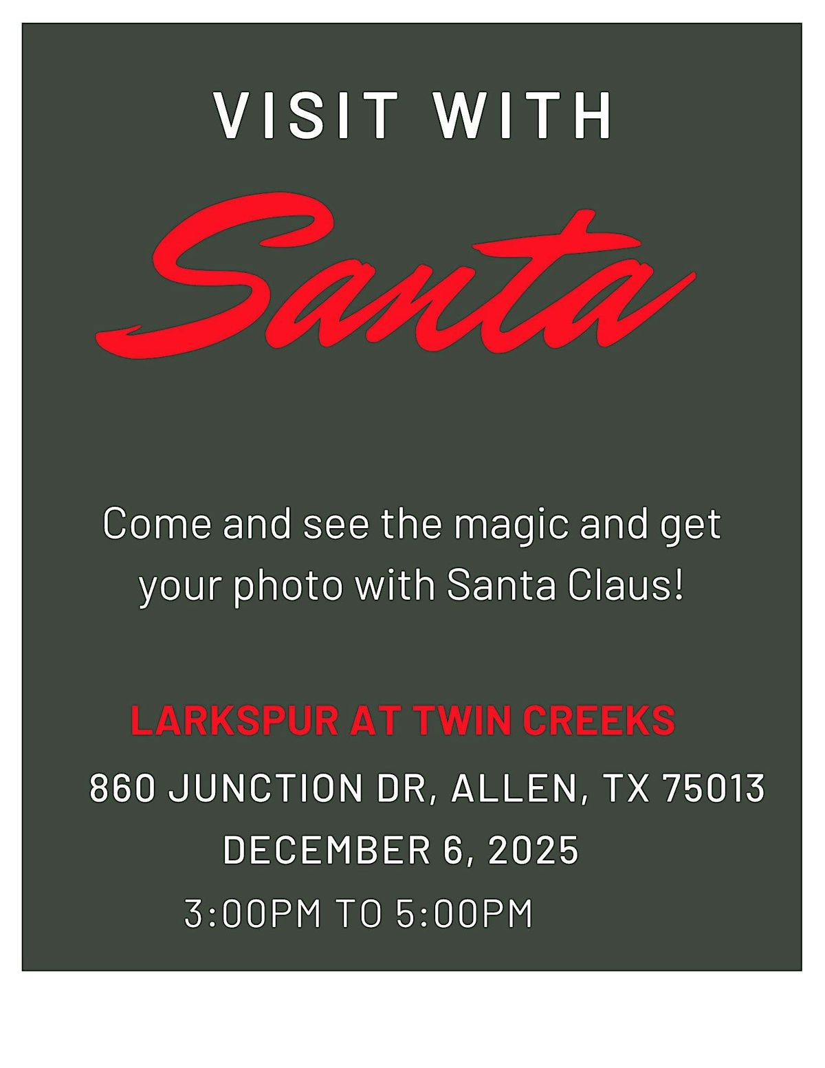 Visit with Santa