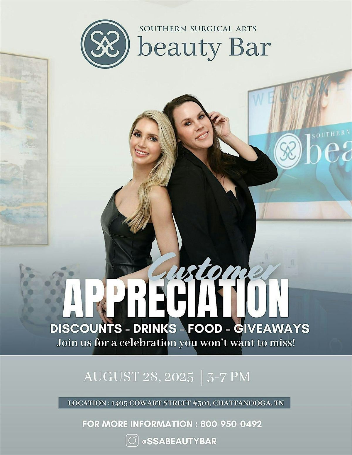 SSA Beauty Bar Customer Appreciation Event at Chattanooga