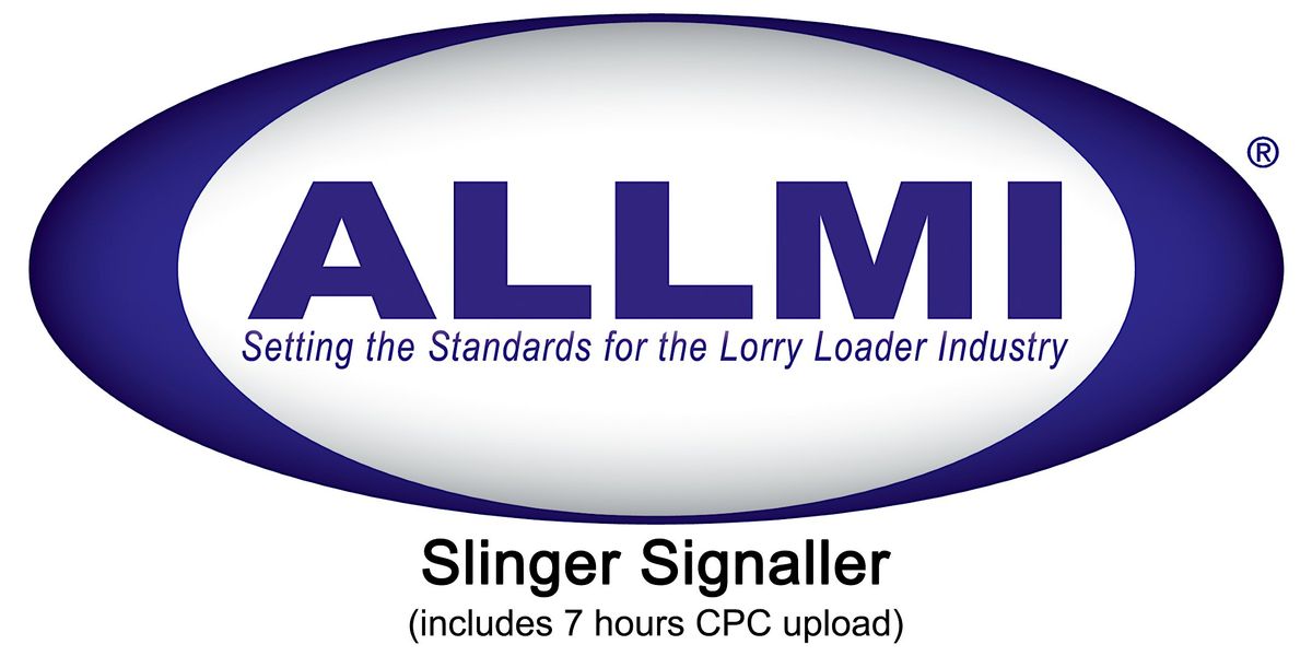 ALLMI  Slinger Signaller Novice Course with 7 hrs CPC Upload!