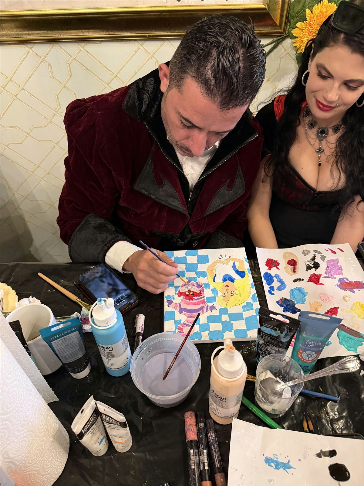 Addams  Family Dinner and Painting Experience