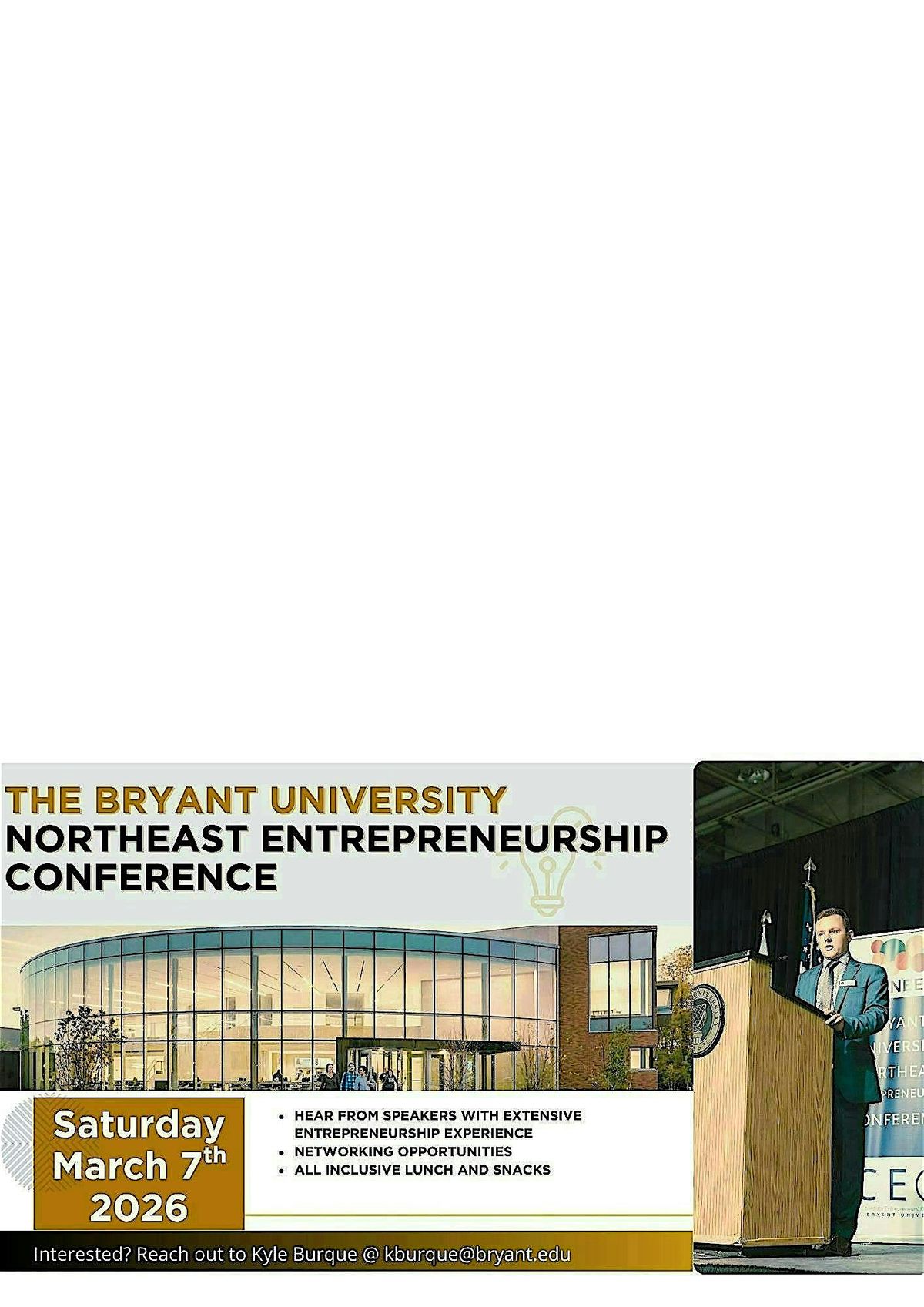 Bryant University Northeast Entrepreneurship Conference (BUNEEC)