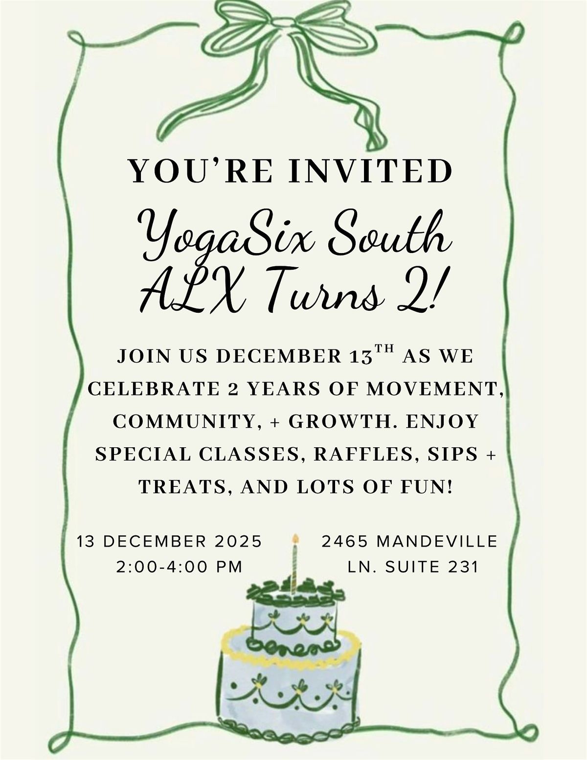 YogaSix South Alexandria - Free Flow Week