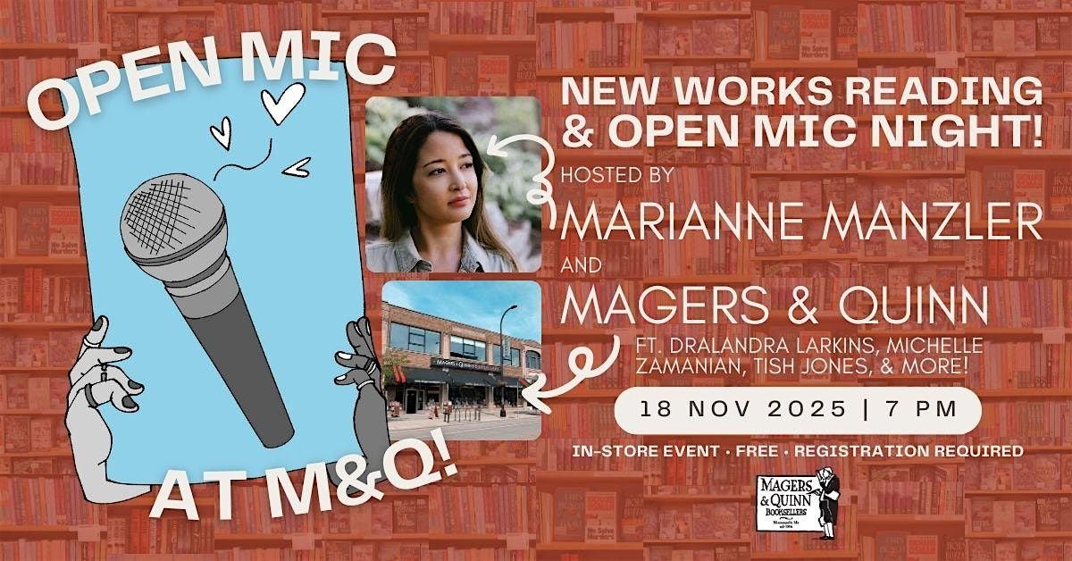 New Works Reading & Open Mic Night!