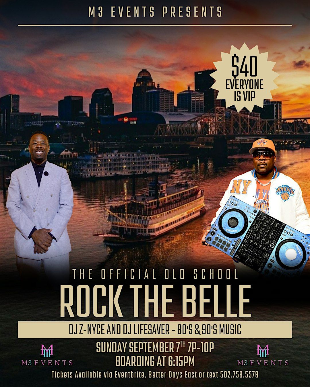 M3 Events Old School Rock The Belle Cruise