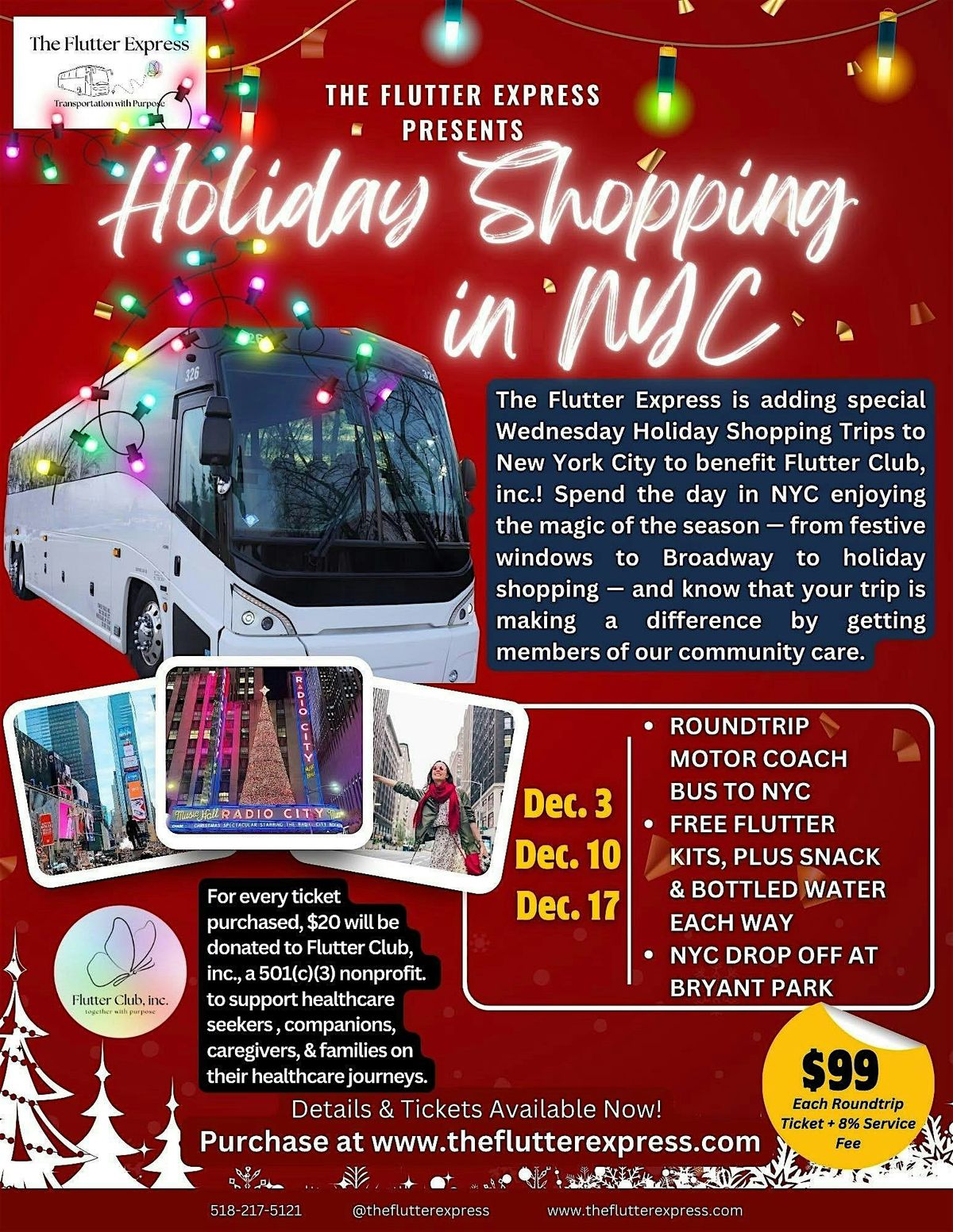 The Flutter Express Holiday Shopping in NYC!