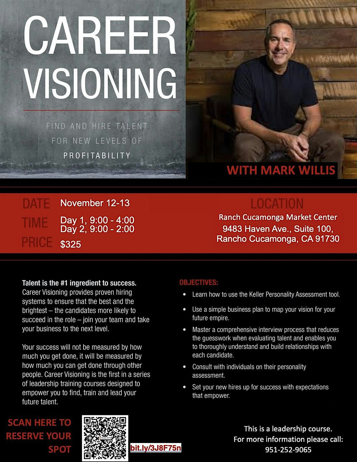 CAREER VISIONING WITH MARK WILLIS