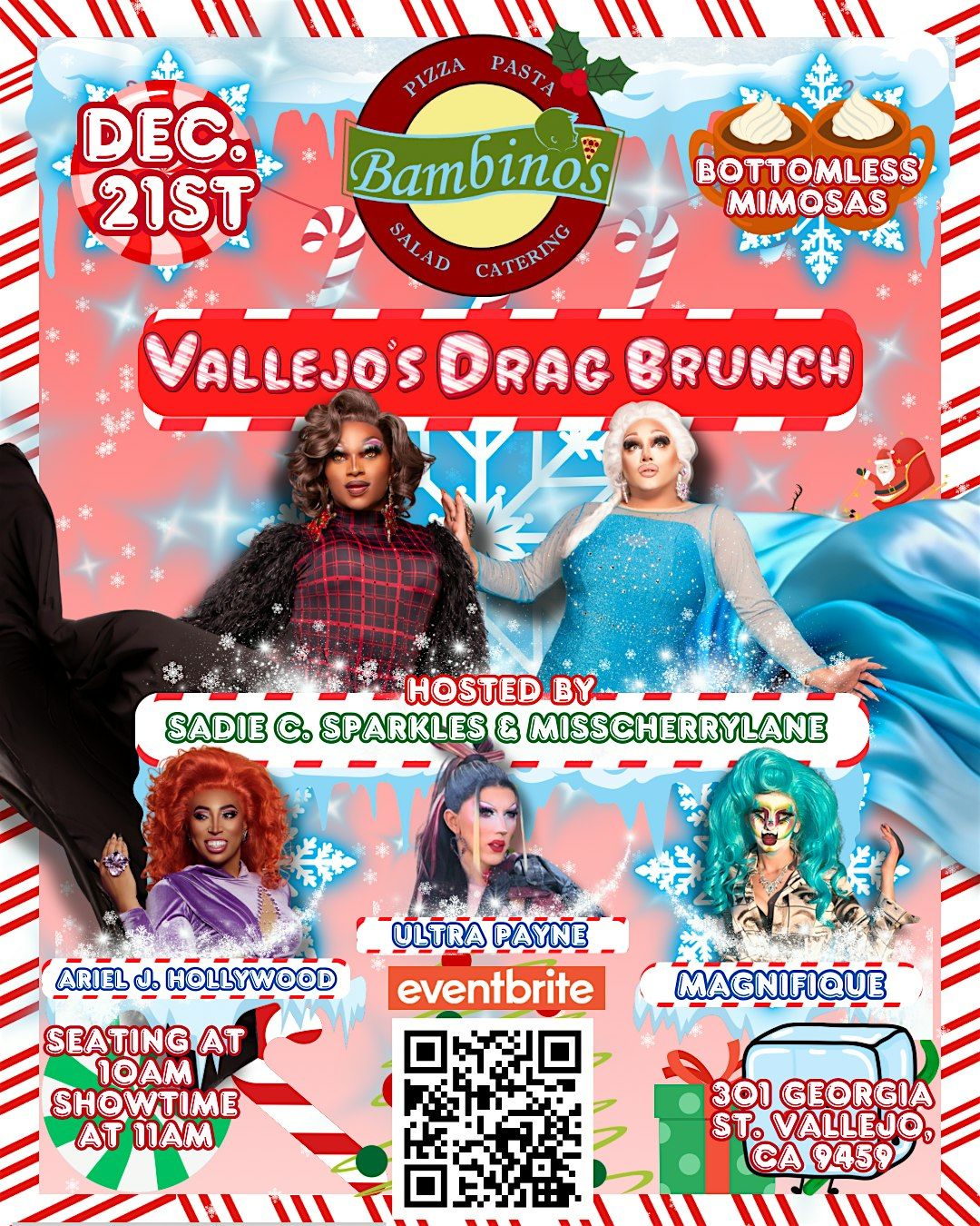 Vallejo's Drag Brunch @ Bambino's HOLIDAY EDITION