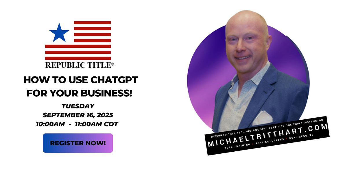 How to Use ChatGPT for Your Business | Republic Title of Texas | Plano, TX