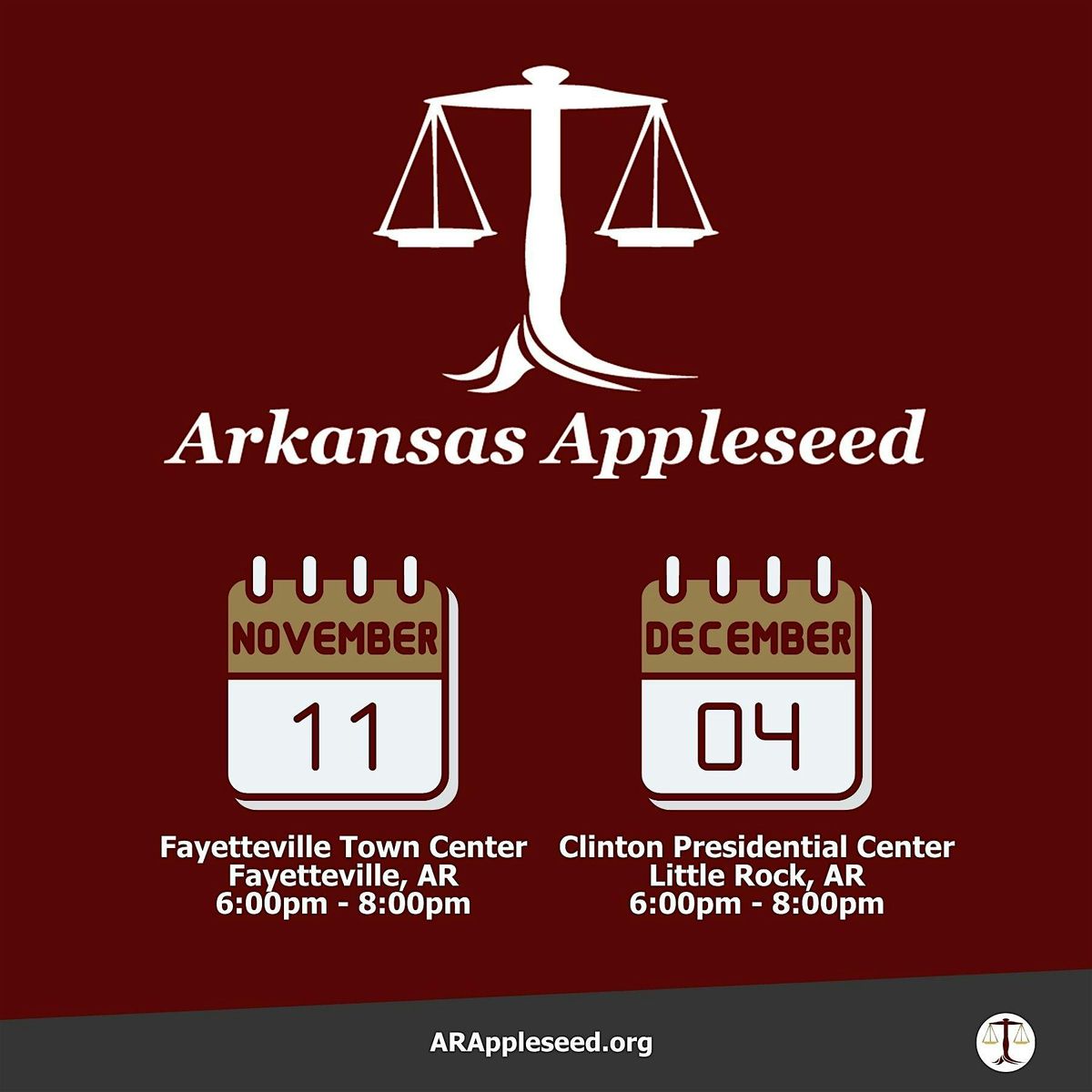 Arkansas Appleseed's Good Apple Banquet - Fayetteville