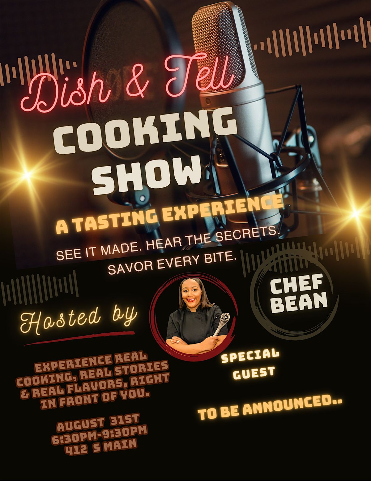 Dish & Tell: A live Cooking Show + Tasting Experience