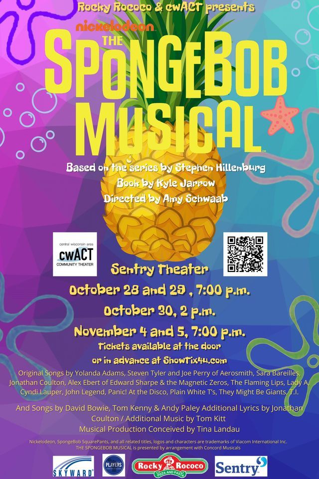 The SpongeBob Musical | 1800 Northpoint Dr, Stevens Point, WI 54481 ...