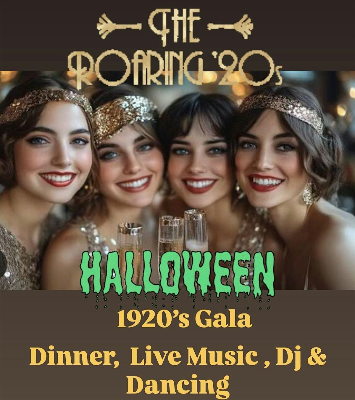 Euro Halloween 1920\u2019s Great Gatsby Gala! Dinner, Live Music, Dj, Dancing