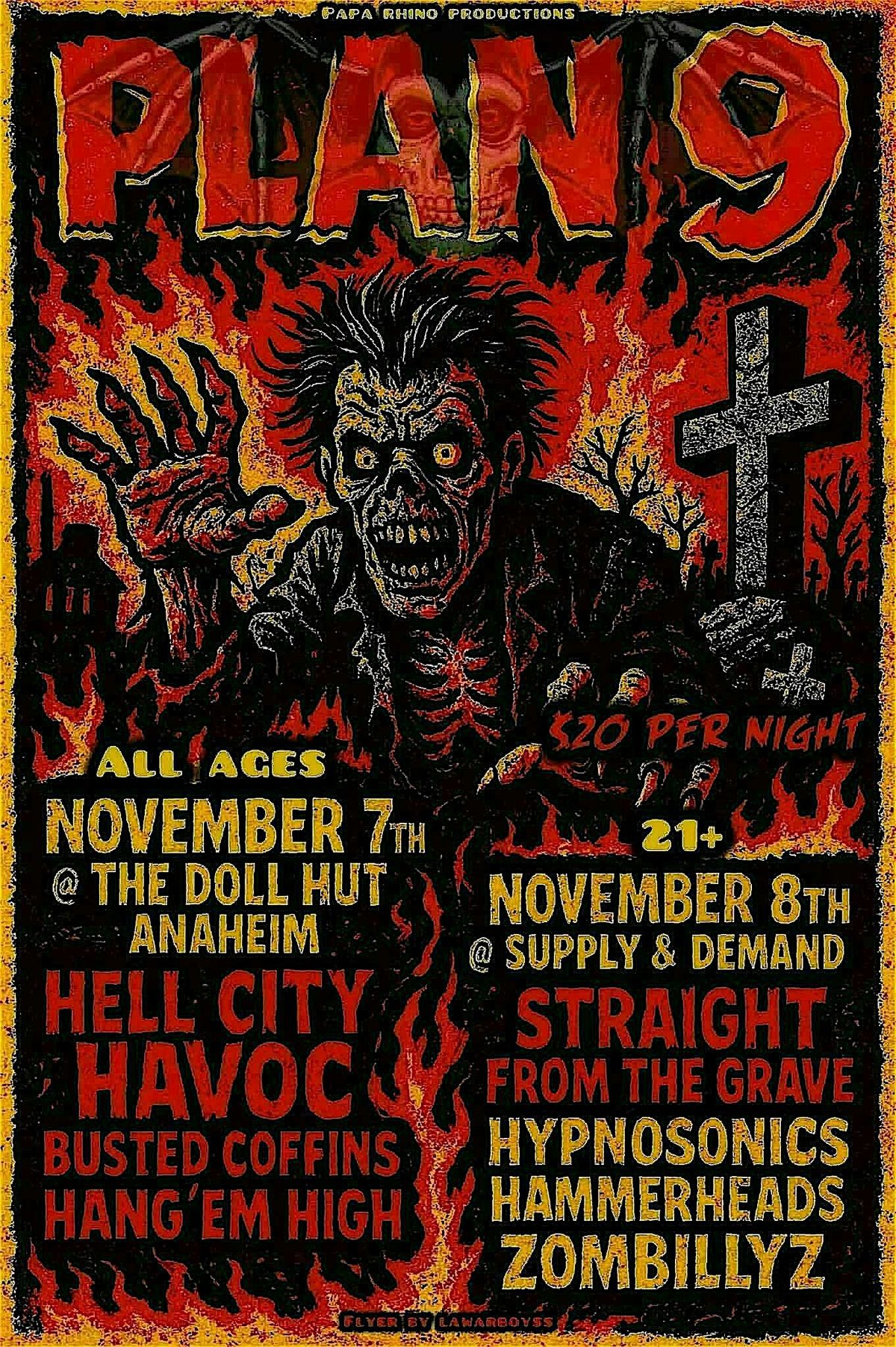 Plan 9 Invades SoCal! Night 1
