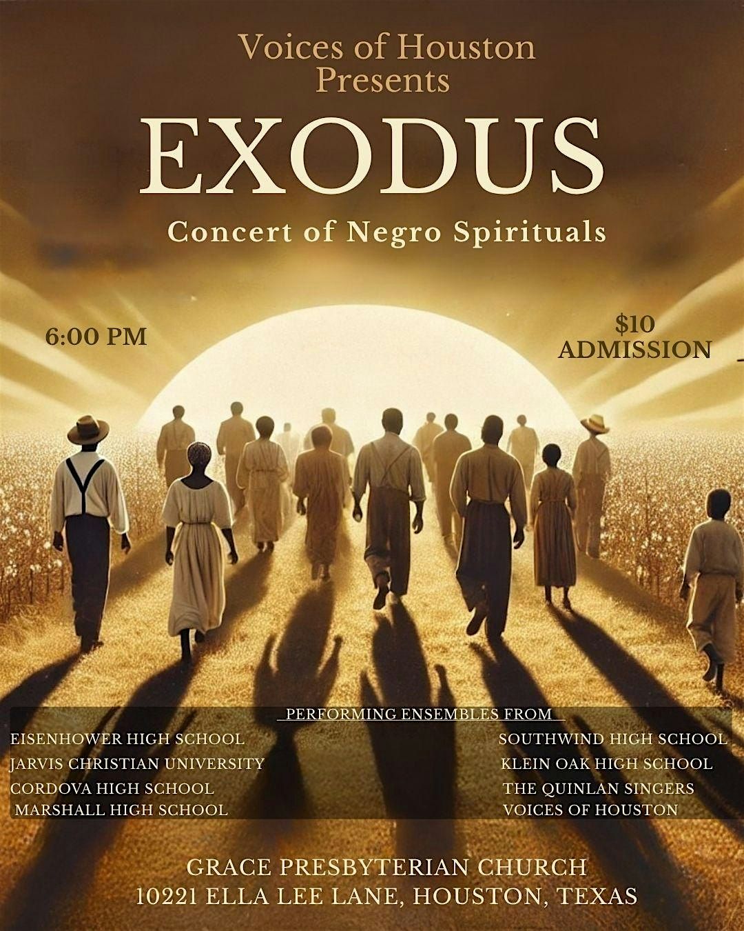 Exodus: Concert of Negro Spirituals
