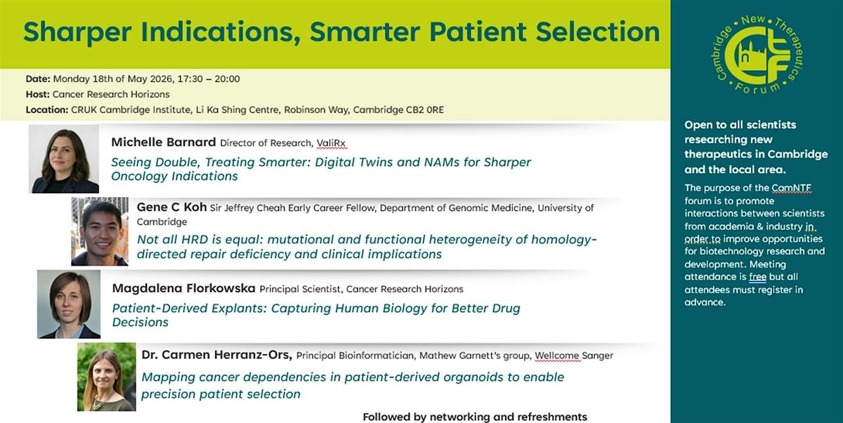 Cambridge New Therapeutics Forum