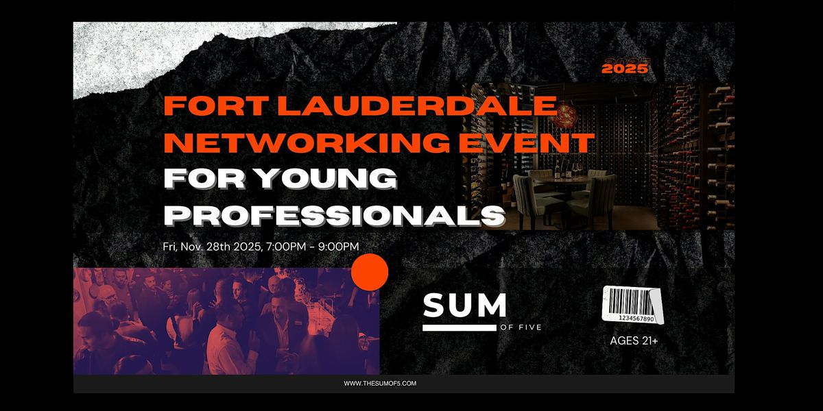 Fort Lauderdale Networking Event For Young Professionals