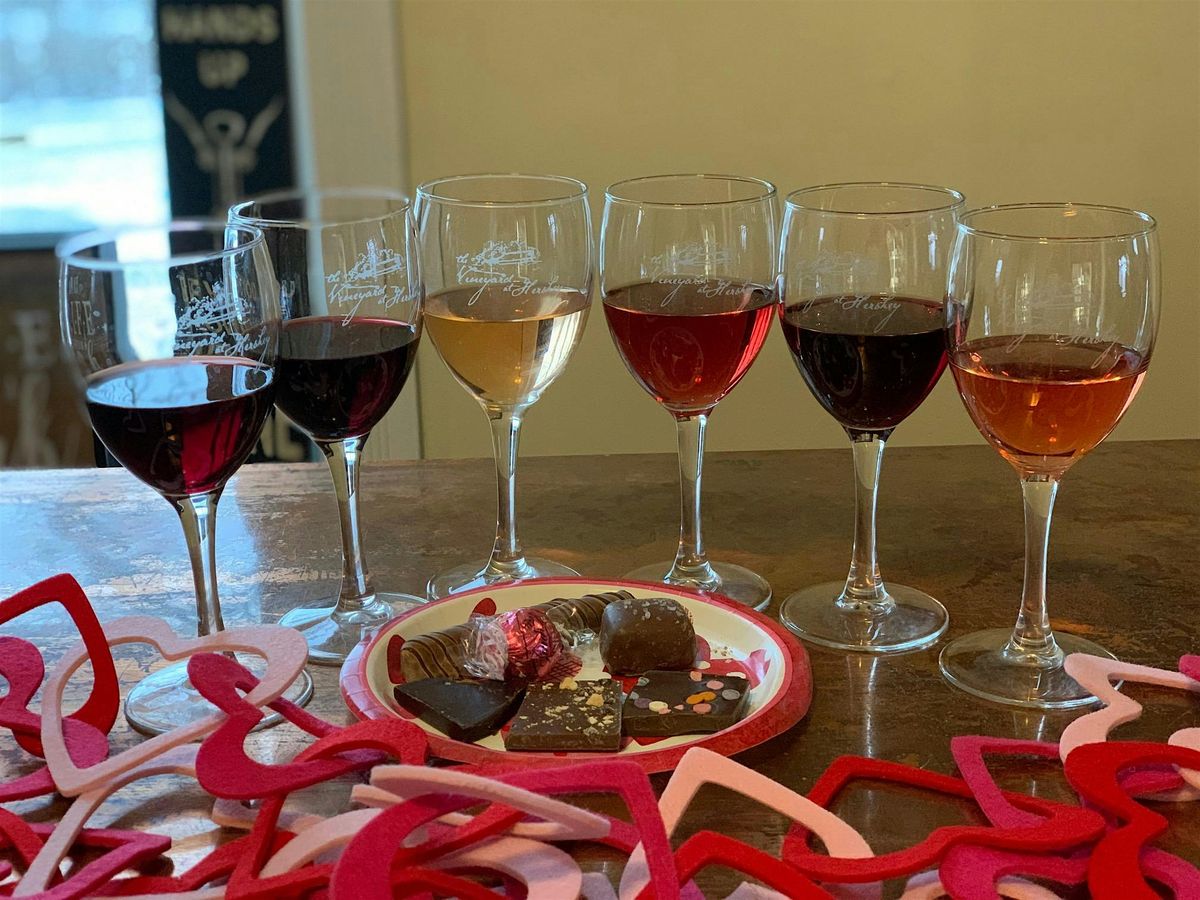 Wine & Chocolate pariing flights at The Vineyard at Hershey
