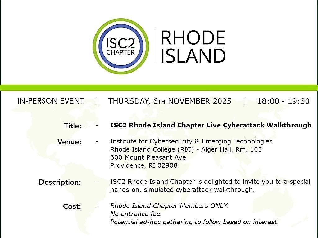 2025 ISC2 Rhode Island Chapter - Live Cyberattack Walkthrough