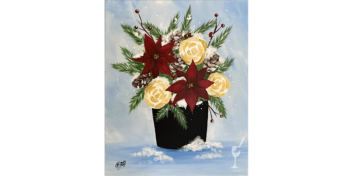 Winter Blooms - Paint and Sip in Houston | Classpop!\u2122