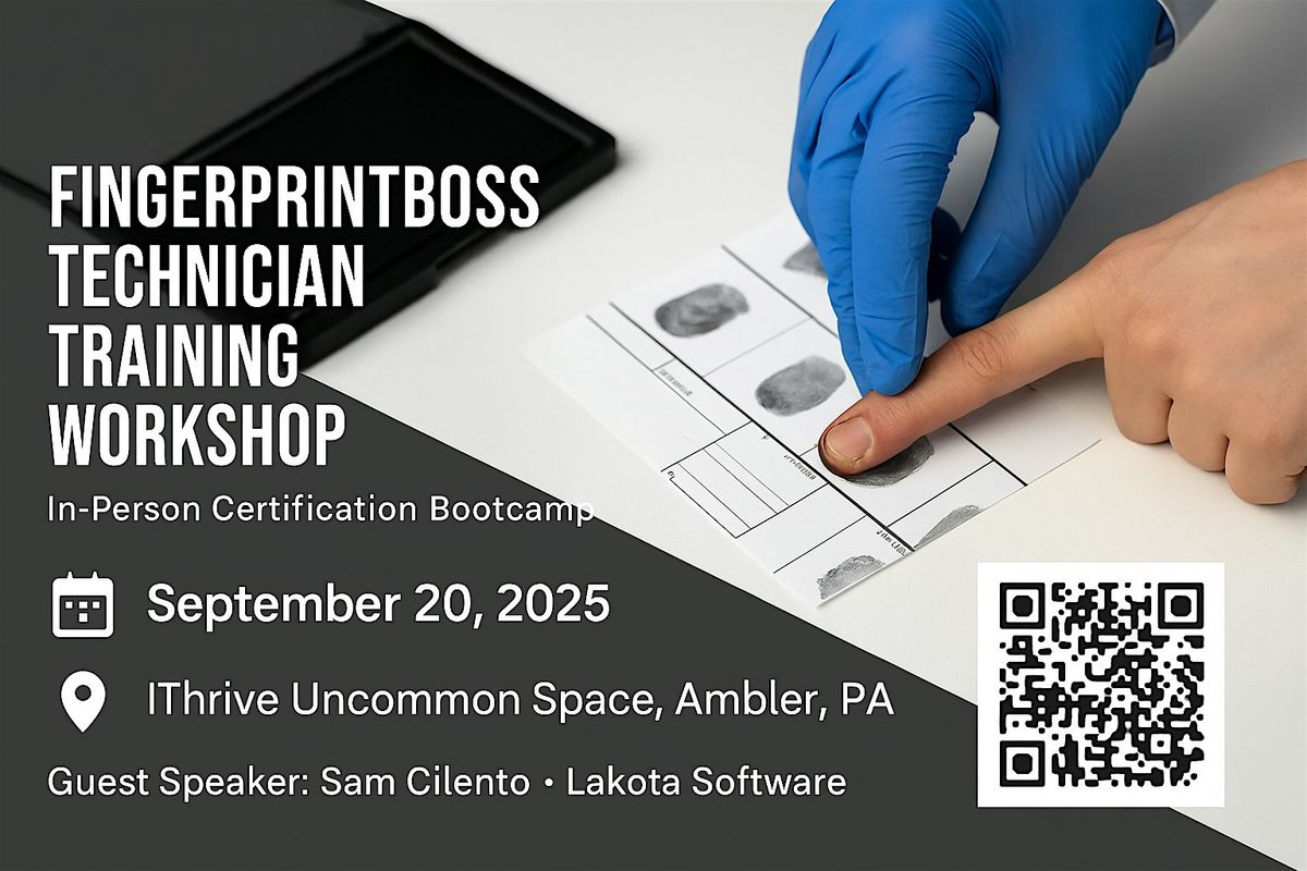 FingerprintBoss Technician Training Workshop \u2013 In-Person Certification