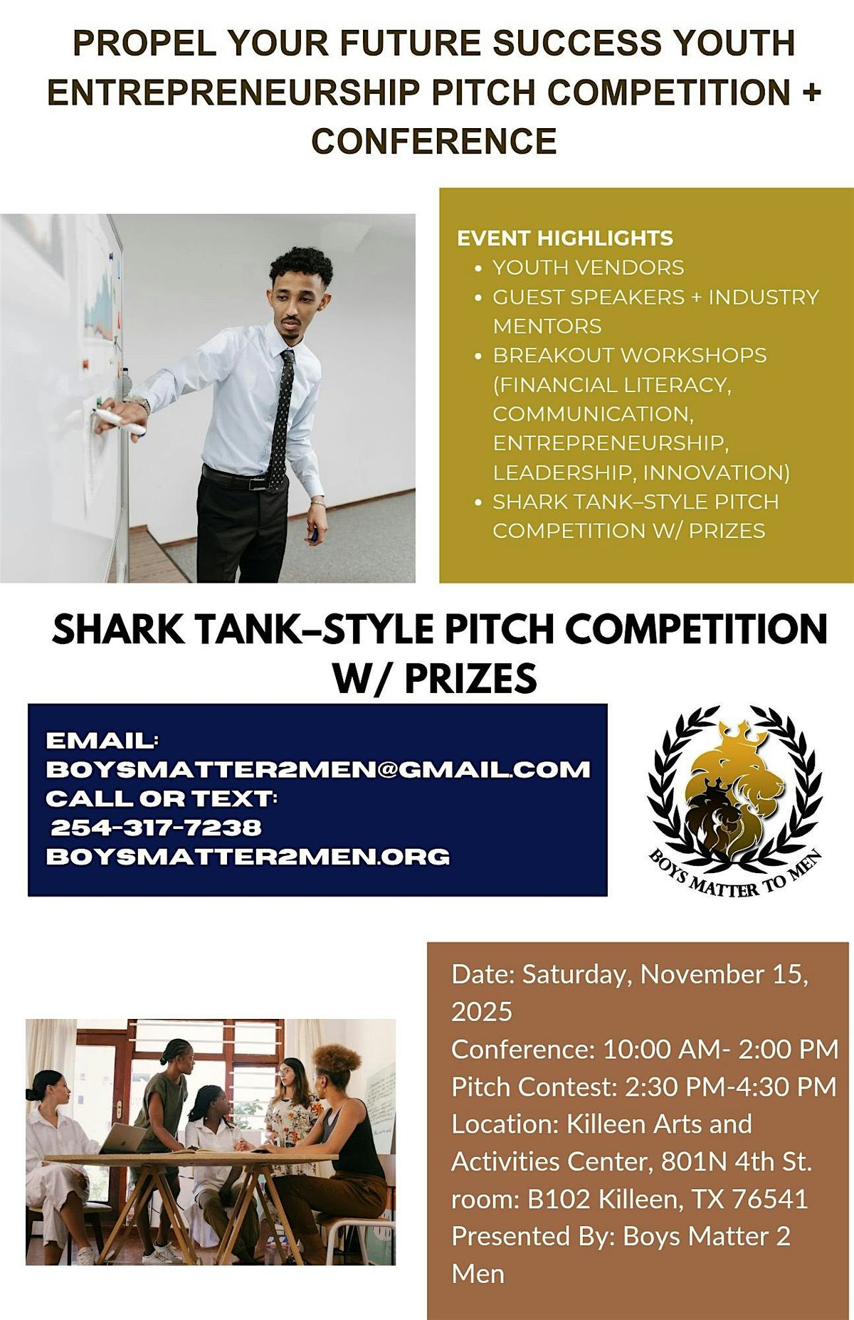 Propel Your Future Youth Entrepreneurship Conference and Pitch Competition