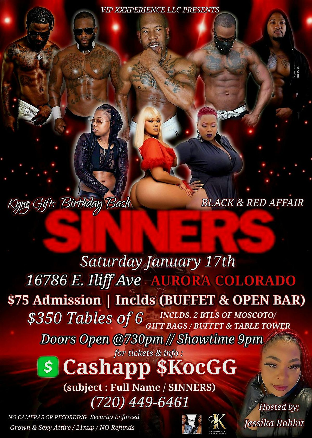 SINNERS XXXPERIENCE LADIES NIGHT OUT
